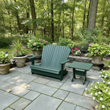 Poly-Luxe Folding Royal Loveseat Adirondack Chair