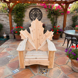 Wooden Folding Maple Leaf Chair (Large)