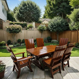 Wooden Modern Dining Set for 6 with 5' Table