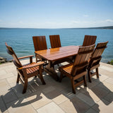 Wooden Modern Dining Set for 6 with 5' Table