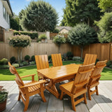 Wooden Modern Dining Set for 6 with 5' Table