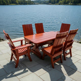 Wooden Modern Dining Set for 6 with 6' Table