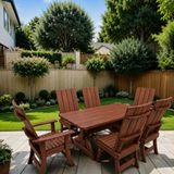 Wooden Modern Dining Set for 6 with 5' Table