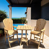 Poly-Luxe Recycled Plastic Bar Height Bistro Chair