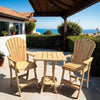 Poly-Luxe Recycled Plastic Bar Height Bistro Chair
