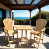 Poly-Luxe Recycled Plastic Bar Height Bistro Chair