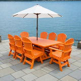 Poly-Luxe Dining Set for 8 with 6' Trestle Table