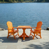 Poly-Luxe Dining Set for 2 with Pedestal Table