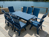 Poly-Luxe Modern Dining Set for 8 with 6' Table