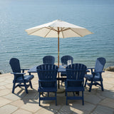 Poly-Luxe Dining Set for 6 with 6' Trestle Table