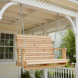 Wooden Lovers Porch Swing (Bench Only)