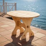 Wooden Oval Side Table