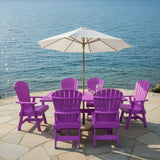 Poly-Luxe Dining Set for 6 with 6' Trestle Table