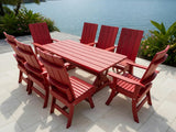 Poly-Luxe Modern Dining Set for 8 with 6' Table