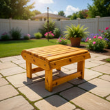 Wooden Royal 2-Position Ottoman (Large)