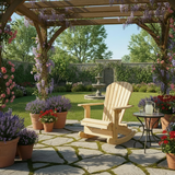 Wooden Royal Rocking Adirondack Chair (Large)