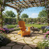 Wooden Royal Upright Adirondack Chair, easiest to get in and out of, partial kit(Large)