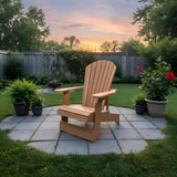 Wooden Royal Upright Reclining Adirondack Chair, easiest to get in and out of, partial kit(Large)