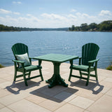 Poly-Luxe Dining Set for 2 with Pedestal Table
