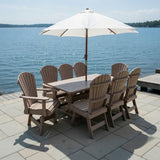 Poly-Luxe Dining Set for 8 with 6' Trestle Table