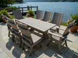 Poly-Luxe Modern Dining Set for 8 with 6' Table