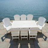 Poly-Luxe Dining Set for 8 with 6' Trestle Table