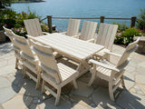 Poly-Luxe Modern Dining Set for 8 with 6' Table