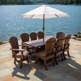 Poly-Luxe Dining Set for 8 with 6' Trestle Table
