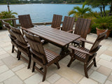 Poly-Luxe Modern Dining Set for 8 with 6' Table