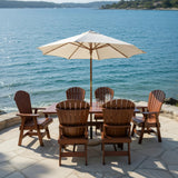 Poly-Luxe Dining Set for 6 with 6' Trestle Table