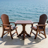 Poly-Luxe Dining Set for 2 with Pedestal Table