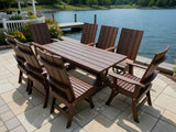 Poly-Luxe Modern Dining Set for 8 with 6' Table