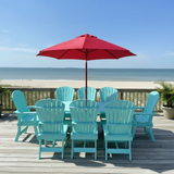 Poly-Luxe Dining Set for 8 with 6' Trestle Table