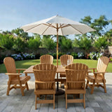 Poly-Luxe Dining Set for 6 with 6' Trestle Table