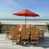 Poly-Luxe Dining Set for 8 with 6' Trestle Table