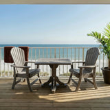 Poly-Luxe Dining Set for 2 with Pedestal Table