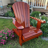 Wooden Royal Upright Adirondack Chair, easiest to get in and out of, partial kit(Large)