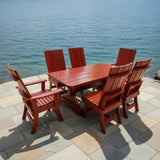 Wooden Modern Dining Set for 6 with 6' Table