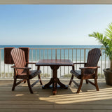 Poly-Luxe Dining Set for 2 with Pedestal Table