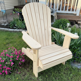 Wooden Royal Upright Adirondack Chair, easiest to get in and out of, partial kit(Large)