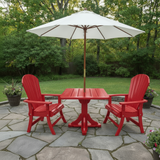 Poly-Luxe Dining Set for 2 with Pedestal Table