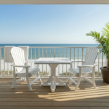 Poly-Luxe Dining Set for 2 with Pedestal Table