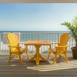 Poly-Luxe Dining Set for 2 with Pedestal Table