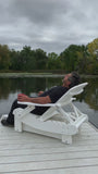 Poly- Luxe Recycled Plastic Royal Reclining Glider