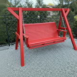 Poly-Luxe Family Porch Swing with Frame