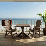 Poly-Luxe Dining Set for 2 with Pedestal Table