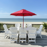 Poly-Luxe Dining Set for 8 with 6' Trestle Table