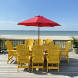 Poly-Luxe Dining Set for 8 with 6' Trestle Table