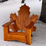 Wooden Folding Maple Leaf Chair (Large)