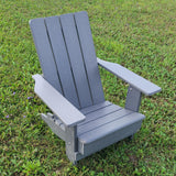 Poly-Luxe Recycled Plastic Folding Modern Adirondack Chair (Large)